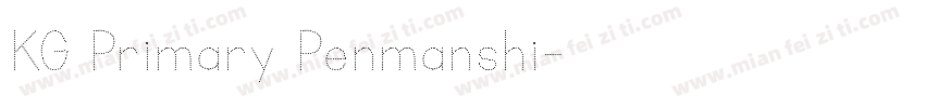 KG Primary Penmanshi字体转换